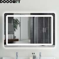 Bathroom basin mirror smart LED light mirror anti - fog toilet smart mirror touch screen